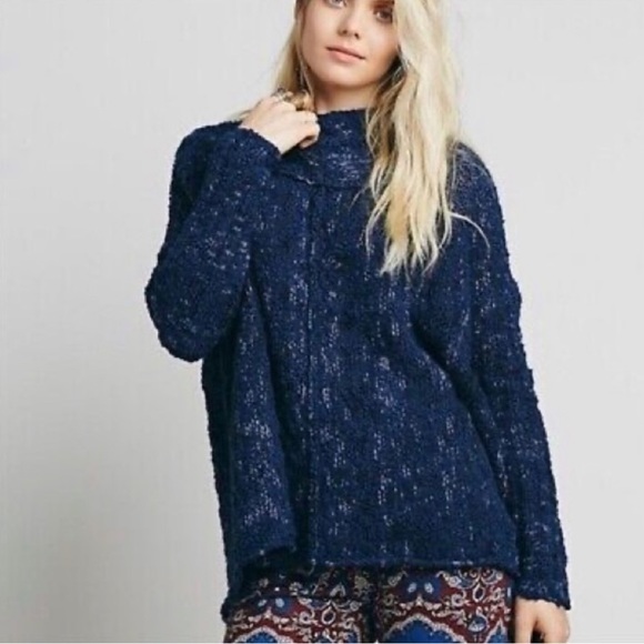 Free People Nightingale chunky oversized sweater/shirt - Picture 4 of 5